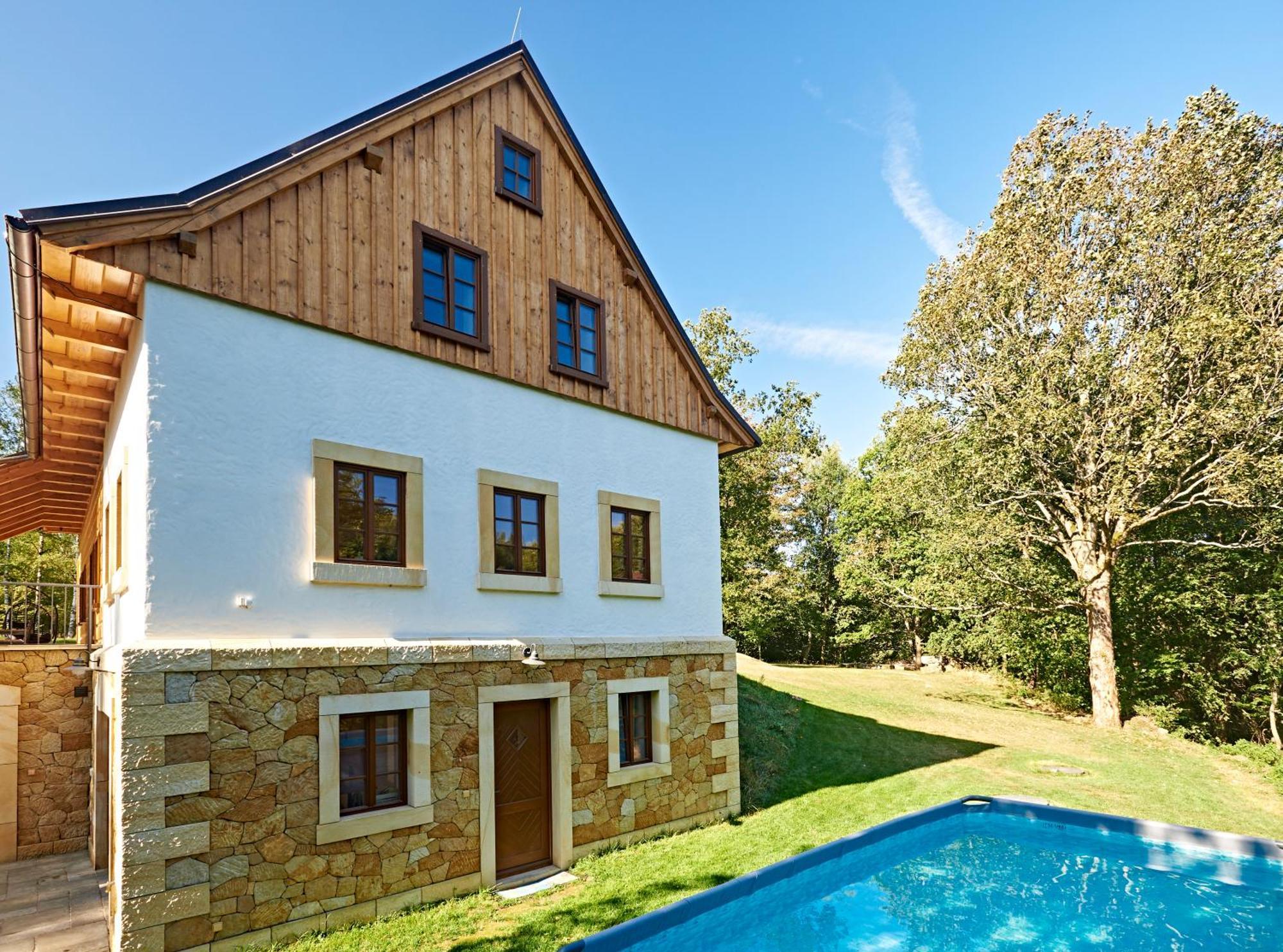 Villa Na Jeleni Stezce Chřibská Exterior foto